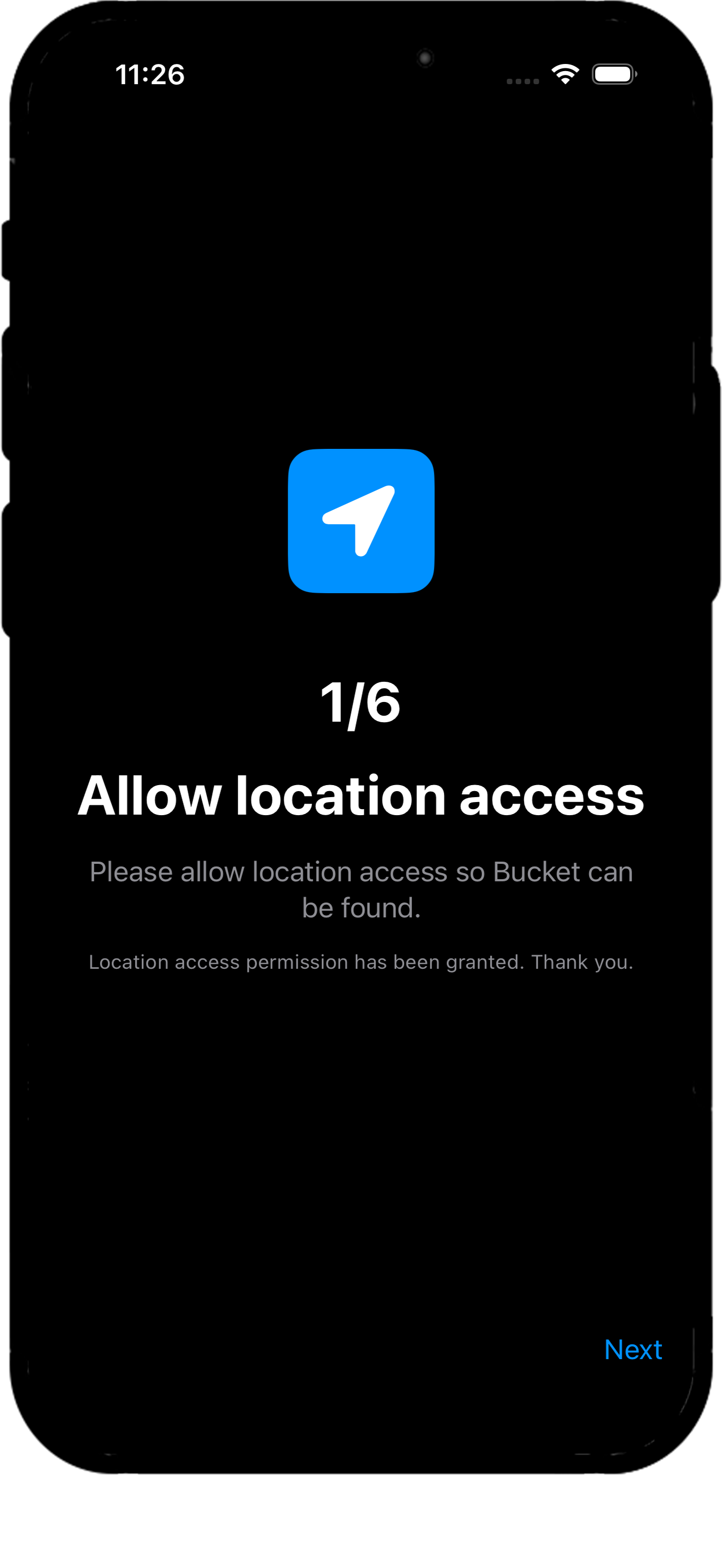 Allow Location Access